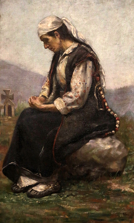 <p>Марин Георгиев Устагенов (1872-1937) Скръбта на майката, 20-те години на XX век</p>