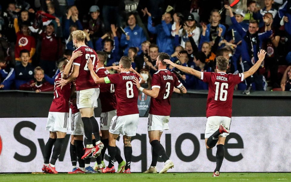 Отборът на Спарта Прага победи шотландския шампион Рейнджърс с минималното