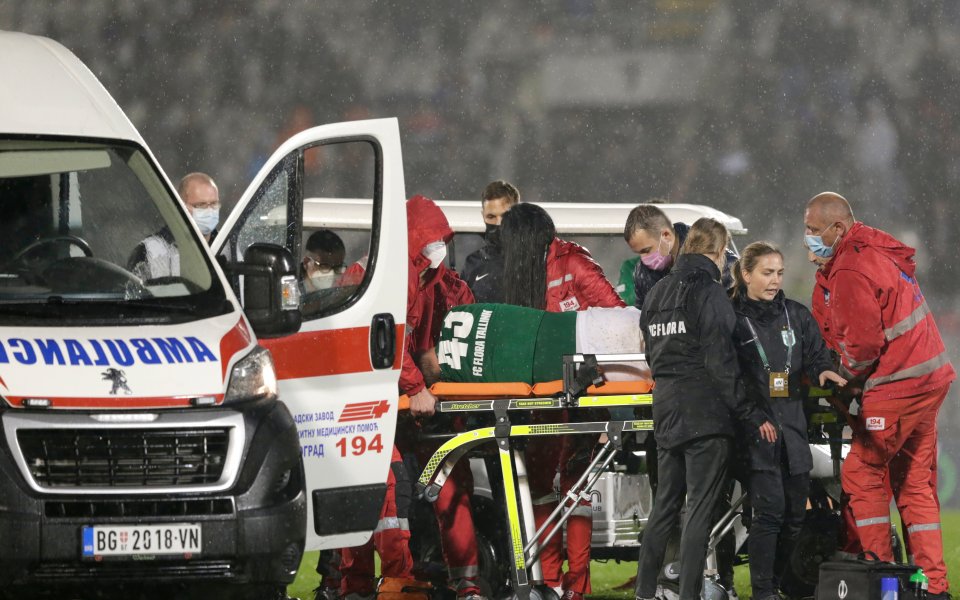 В 74-ата минута на мача от Лигата на конференциите между