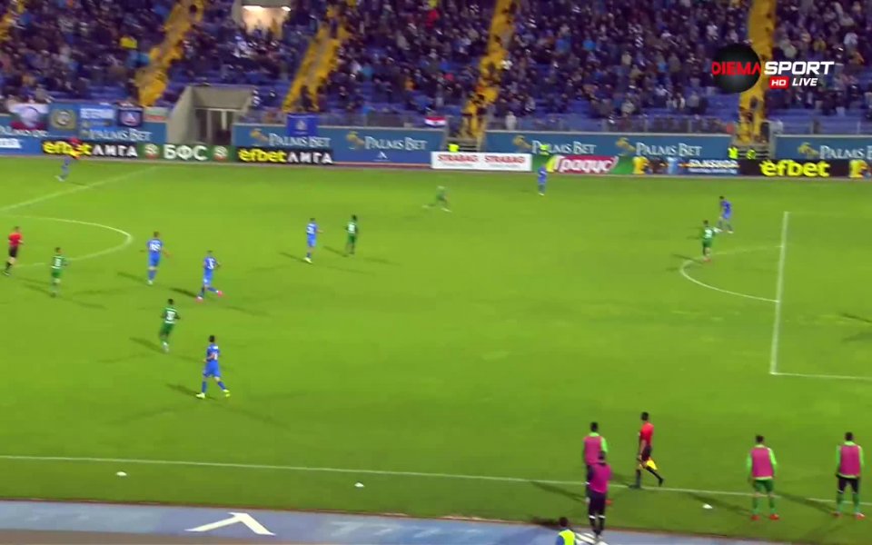 Радостта за Левски не бе дълга и в 85-ата минута