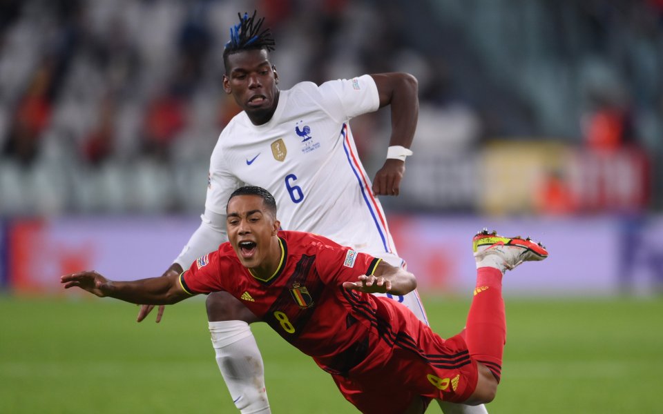 Белгия и Франция играят при резултат 2:2 един срещу друг