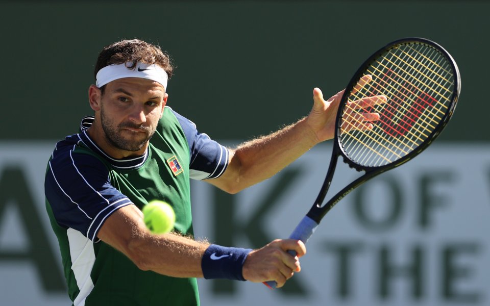 Григор Димитров - Камерън Нори 0:2 сета (2:6, 4:6) / ATP 1000, Индиън Уелс, 1/2-финал, 16.10.2021 г.