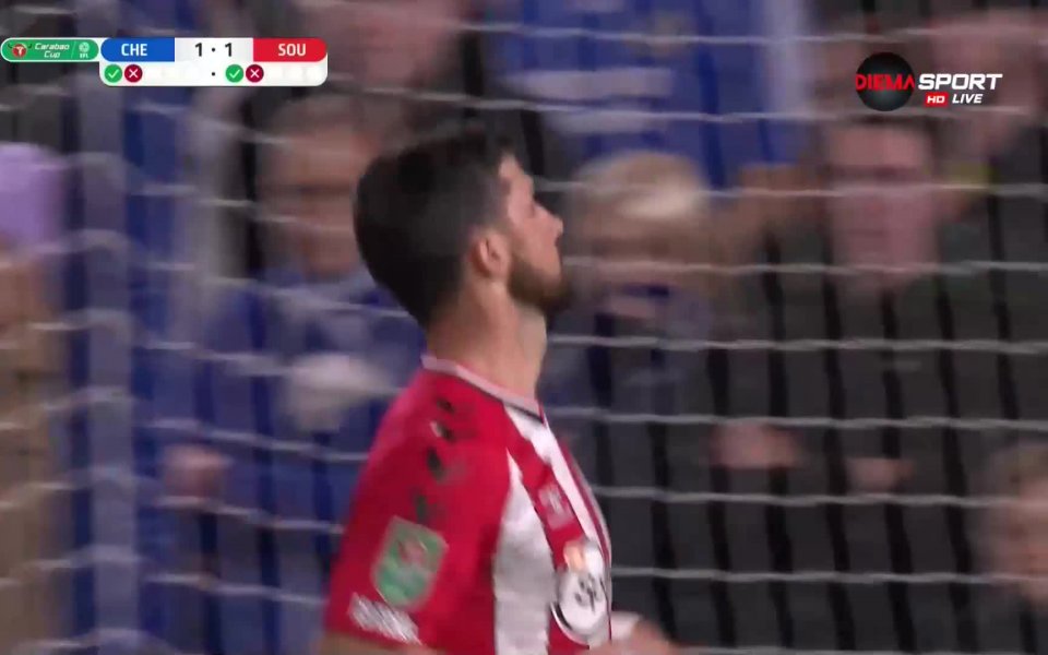 Челси - Саутхемптън 1:1 (4:3 след дузпи)