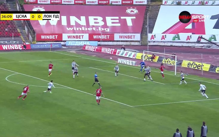 ЦСКА - Локомотив Пд 0:0 /първо полувреме/