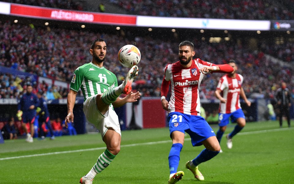 Бетис посреща шампиона Атлетико Мадрид на своя &bdquo;Бенито Вийямарин&ldquo; в