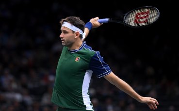 Българският №1 в световния тенис Григор Димитров играе при резултат