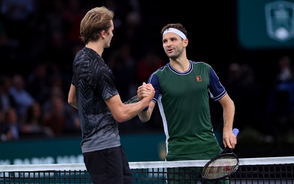 Григор Димитров напусна Мастърса в Париж след загуба от №4