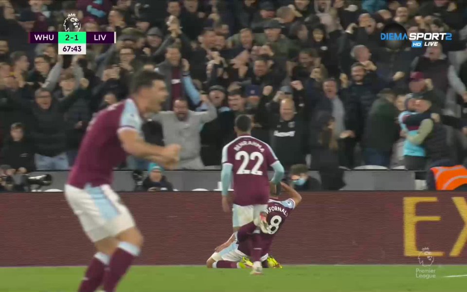 Страхотна контраатака и Уест Хем отново е напред