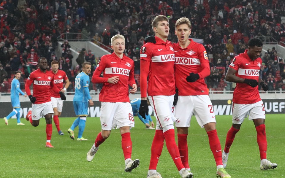 Отборът на Спартак Москва победи Наполи с 2:1 на своя