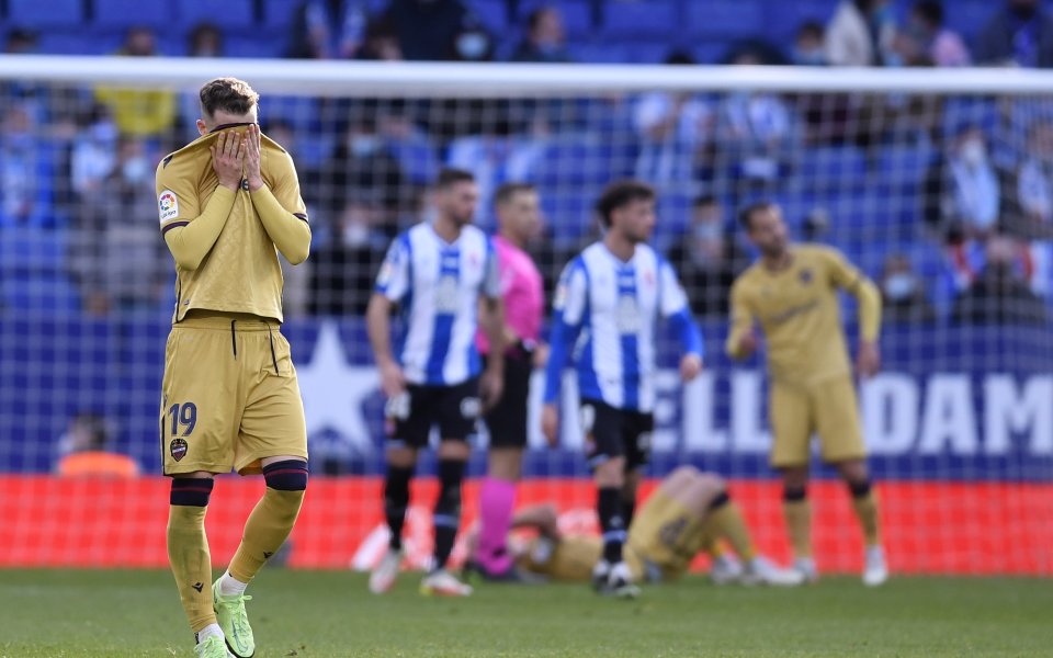 Еспаньол надигра Леванте с 4:3 у дома в зрелищен сблъсък