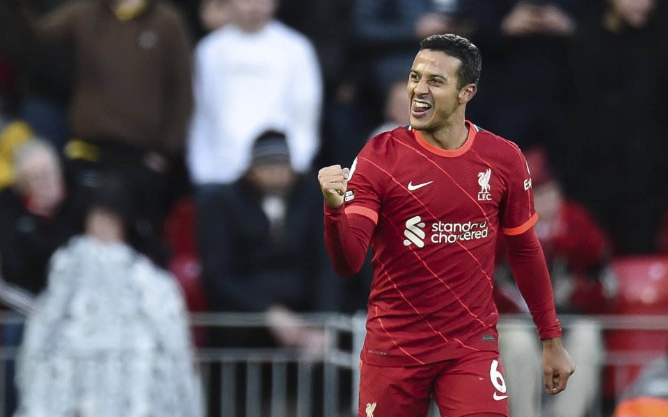 Тиаго Алкантара ще пропусне неделния мач на Ливърпул срещу Тотнъм