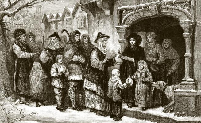 Коледните празненства през Средновековието