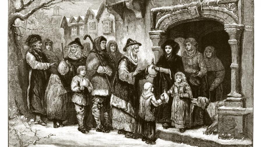 <p>Коледните празненства през Средновековието</p>