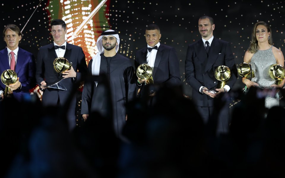 Церемонията Globe Soccer Awards 20211