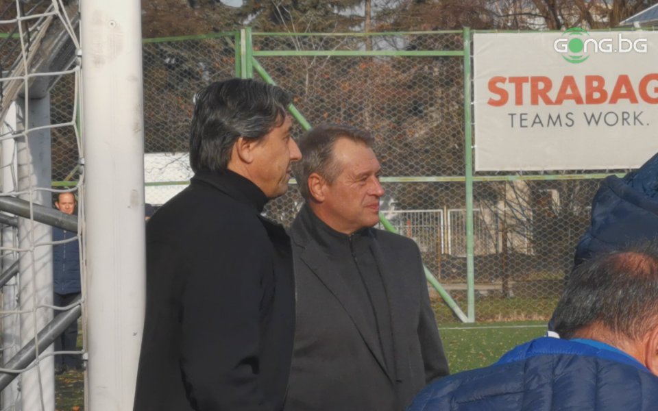 Изпълнителният директор на Левски &ndash; Иво Ивков и председателят на