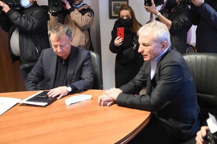 Среща на Гриша Ганчев със спортния министър Радостин Василев1