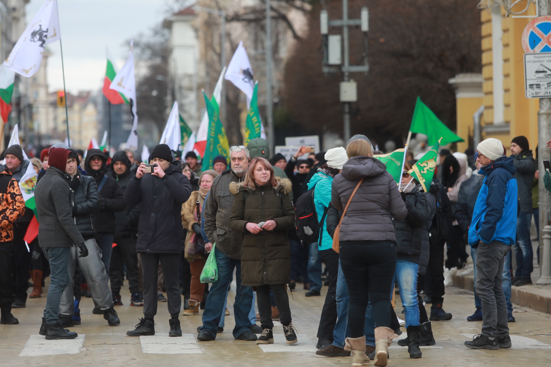 <p>За кратко ескалира напрежението на протеста срещу зеления сертификат пред парламента. След това протестът премина в шествие до Министерство на здравеопазването, където министър Асена Сербезова се срещна с част от демонстрантите</p>