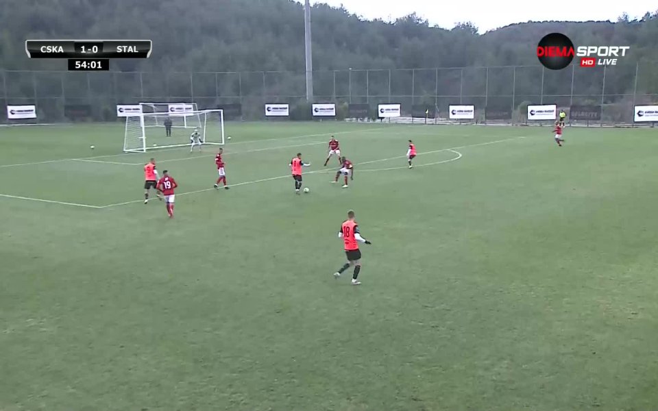 В 54-ата минута Стал стигна до изравнителен гол чрез Коки