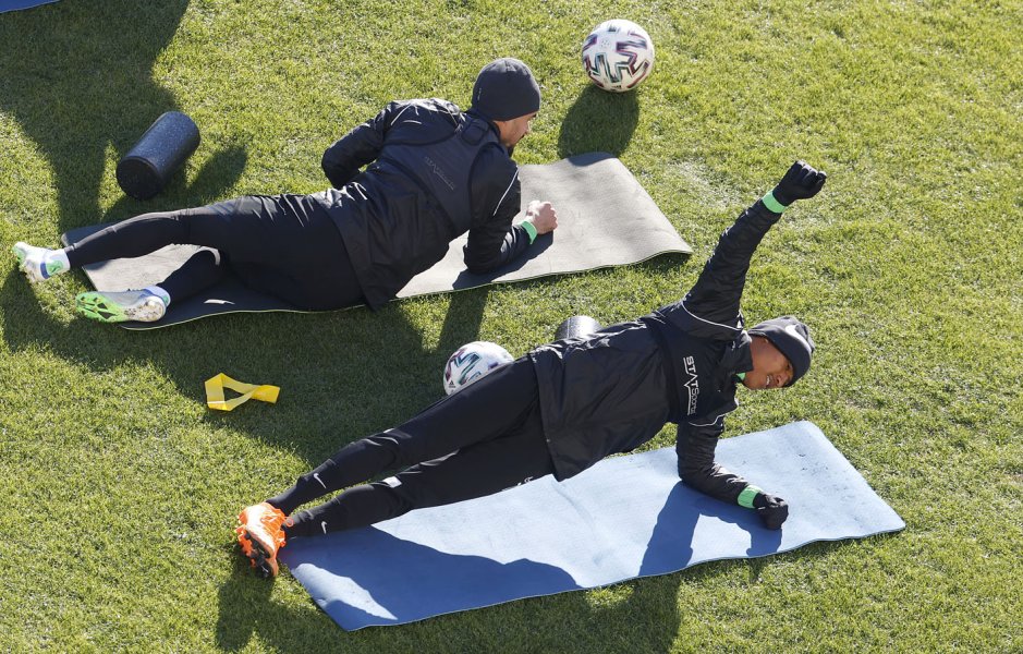 Лудогорец тренировка1