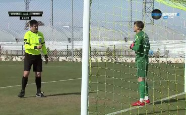 Удар на Филип Кръстев бе спасен от Юшчишин а при добавката