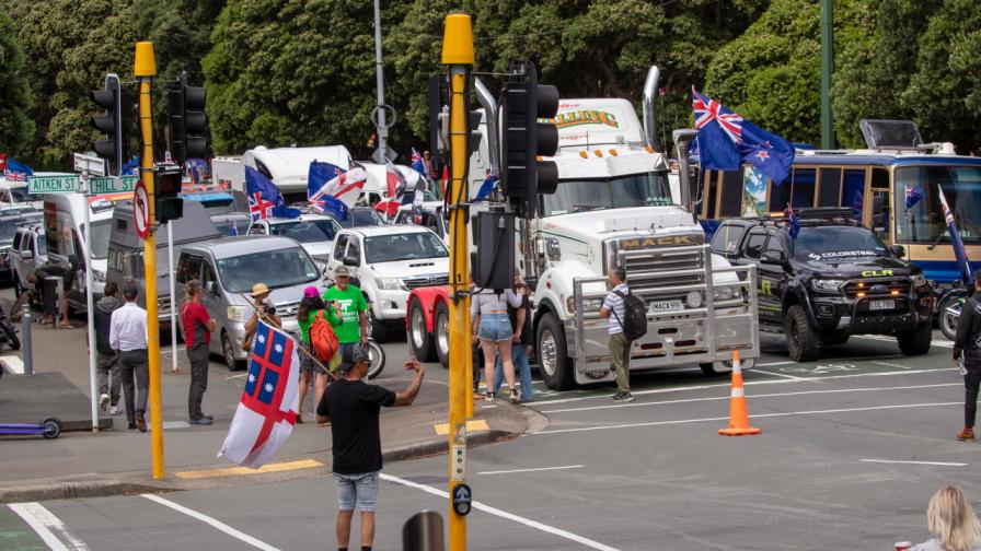Протест в Нова Зеландия по примера на "конвоя за свобода" в Канада