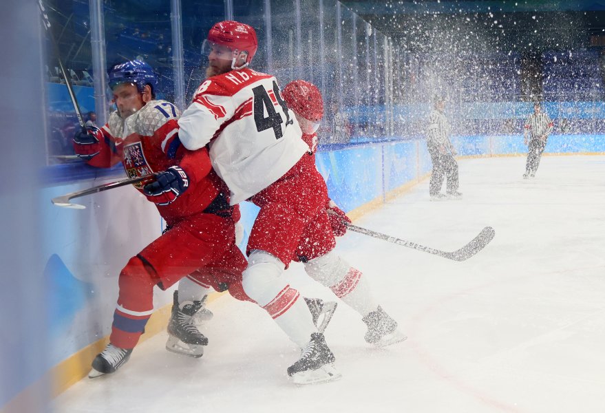 Дания Чехия хокей на лед Пекин 20221