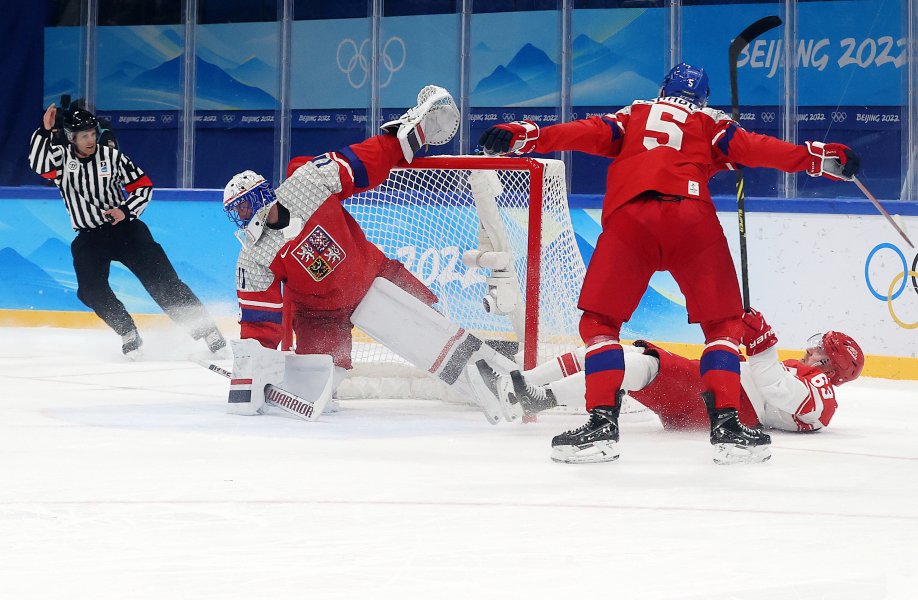Дания Чехия хокей на лед Пекин 20221