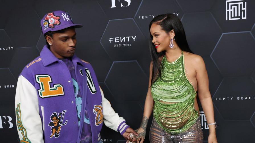 Риана и ASAP Rocky блестят на червения килим...