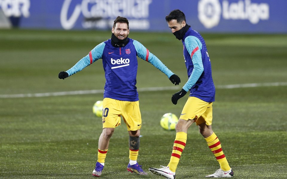 Лионел Меси и Серхио Бускетс се познават отлично заради дългогодишния