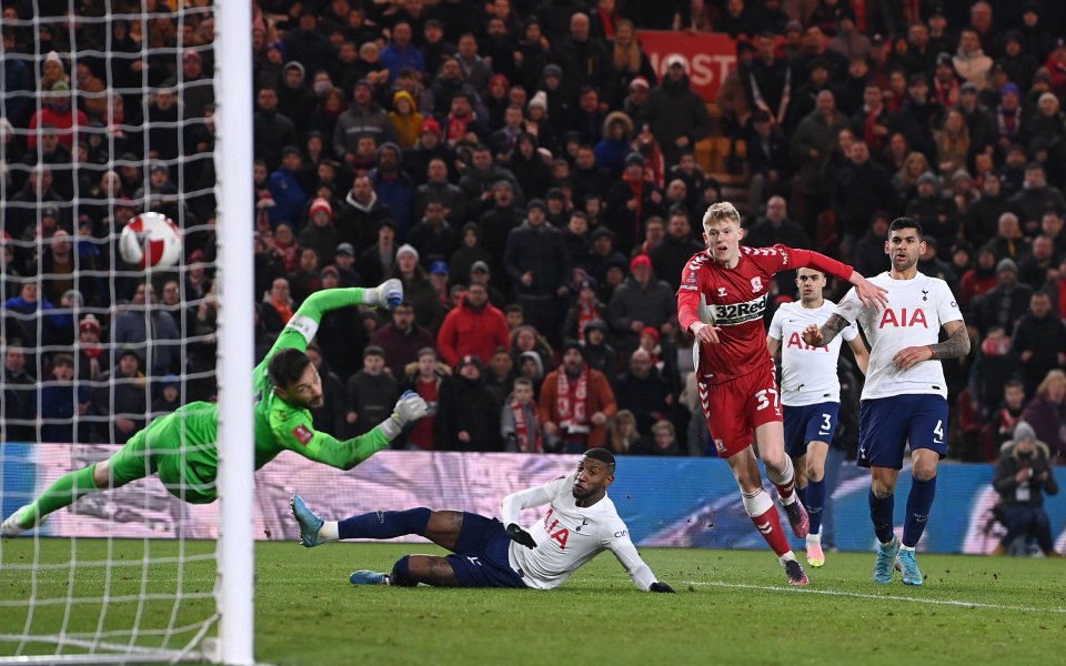 Мидълзбро - Тотнъм 1:0 / ФА Къп, 1/8-финал