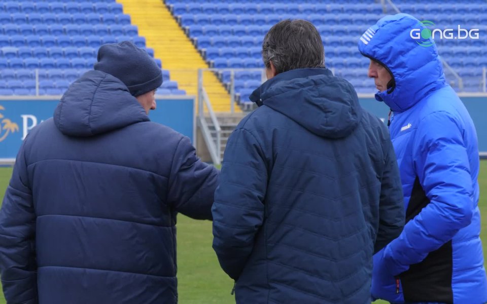 Мажоритарният собственик на Левски Наско Сираков и председателят на УС