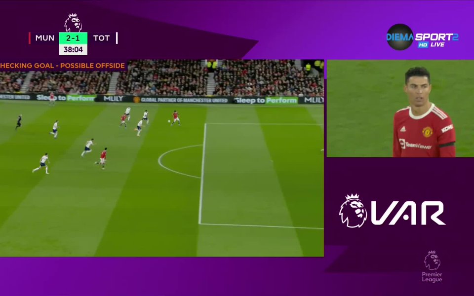 Манчестър Юнайтед отново излезе напред в резултата в 38-ата минута,