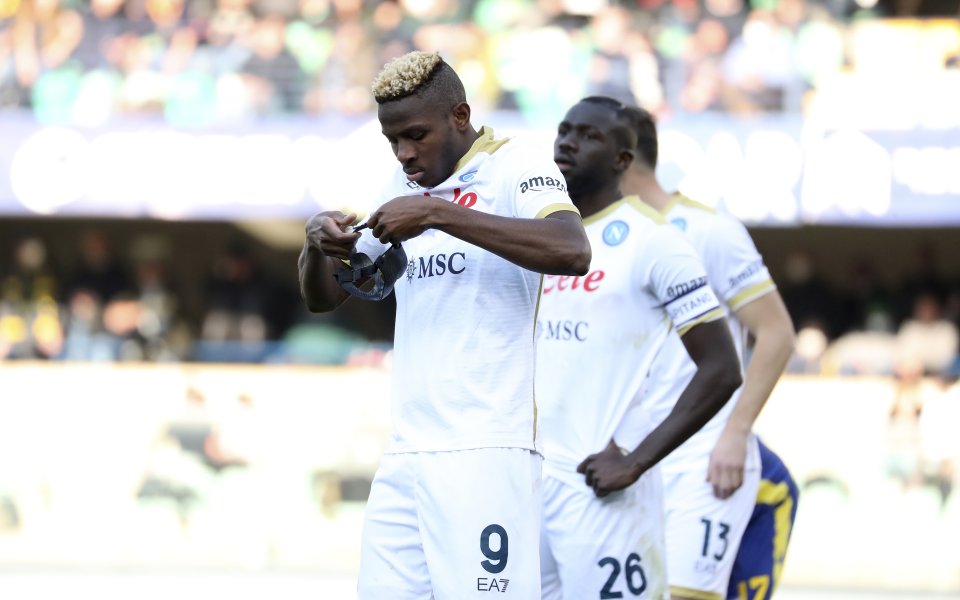 Наполи постигна трудна, но много важна победа с 2:1 при