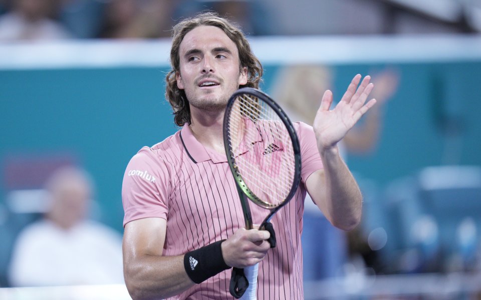 Поставеният под номер 3 в схемата Стефанос Циципас стартира с