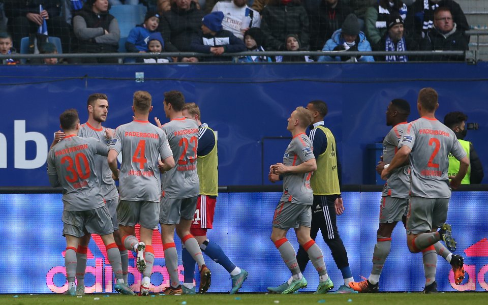 Падерборн победи с 2:1 като гост Хамбургер в мач от