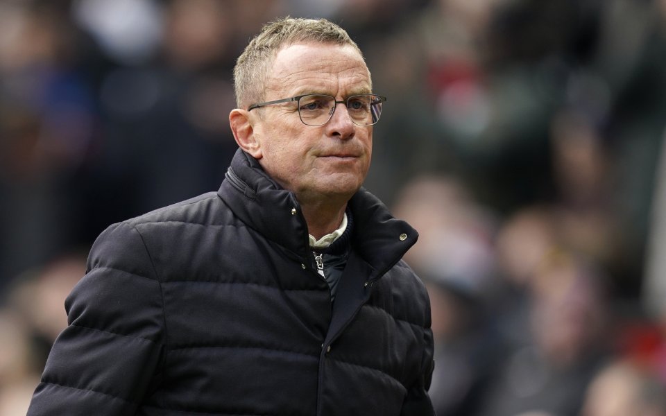 Наставникът на Манчестър Юнайтед Ралф Рангник не остана доволен след