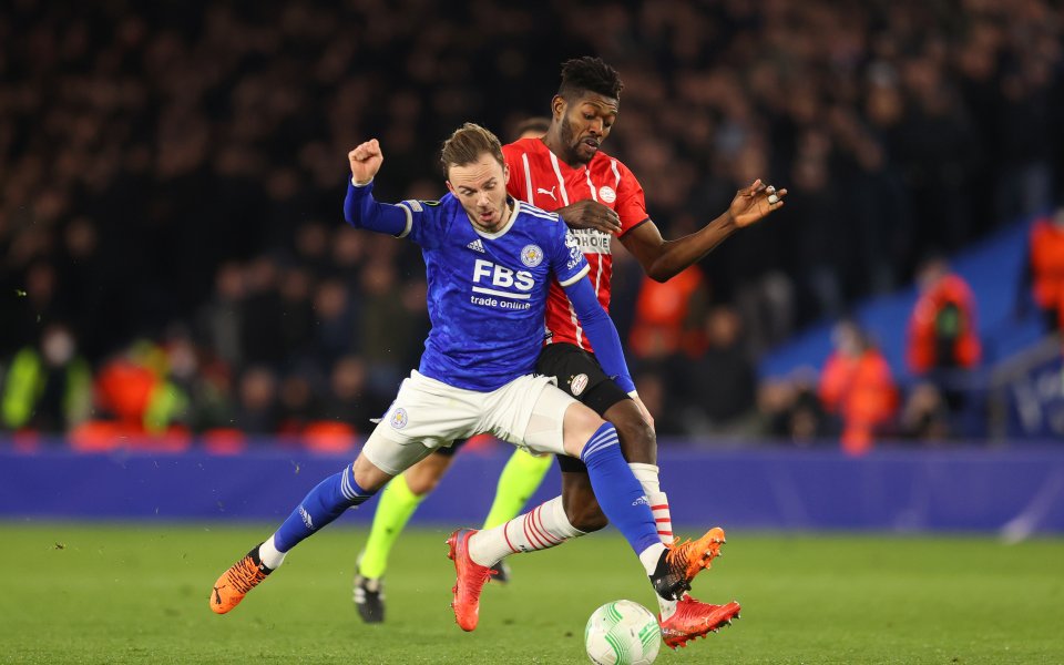 Отборът на ПСВ посреща Лестър в мач реванш от четвъртфиналите