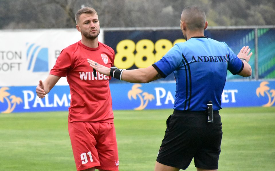 Нападателят на Царско село Венцислав Христов стана Играч на мача