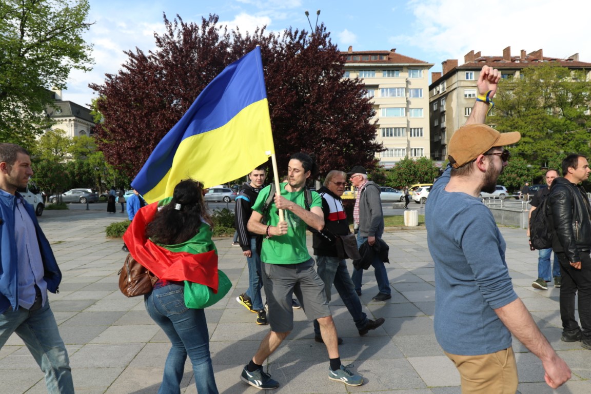 <p>Напрежение между протестите пред паметника на Съветската армия</p>