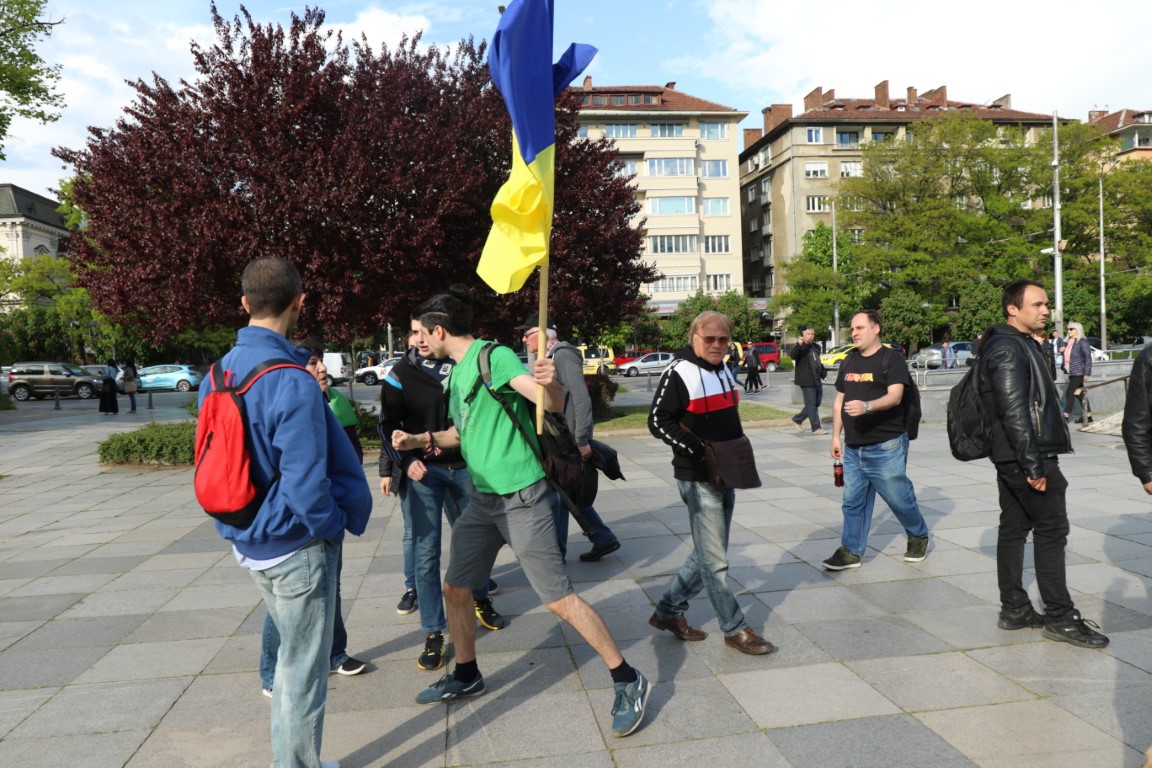 <p>Напрежение между протестите пред паметника на Съветската армия</p>