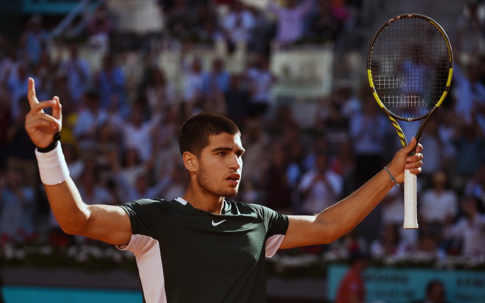 Новак Джокович - Карлос Алкарас 1:2 сета [7:6 (5), 5:7, 6:7 (5)] / ATP 1000, Мадрид, 1/2-финал, 07.05.2022 г.