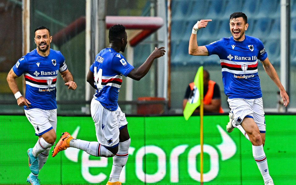 Сампдория победи Фиорентина с 4:1 като домакин в среща от