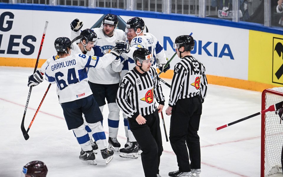 Олимпийският шампион по хокей на лед Финландия постигна комфортна победа