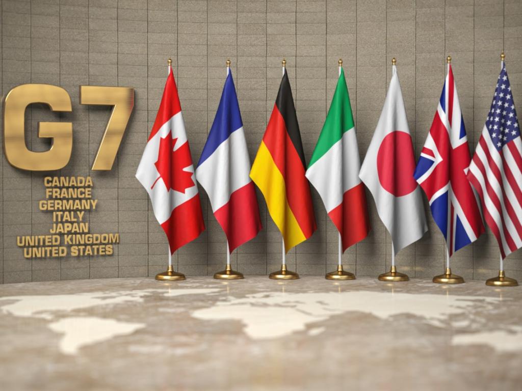 Външните министри на страните от Г-7 излязоха днес с декларация,
