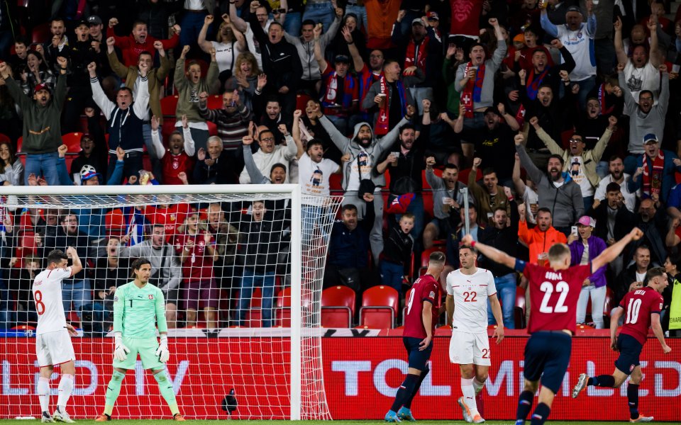 Чехия надви с 2:1 Швейцария в мач от група 2