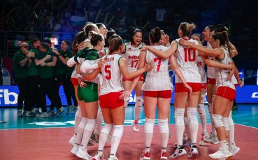 Женският национален отбор по волейбол на България заема 15 то място