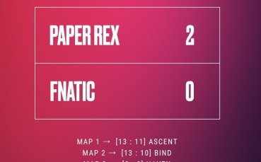 Отборът на Paper Rex е с крачка по-близо до финалите