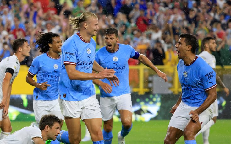 Под мълниите в Уисконсин: Халанд ознаменува дебюта си с гол и успех над Байерн