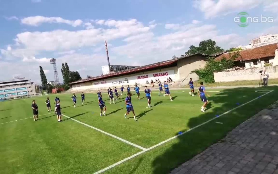Съставът на Левски проведе последната си тренировка преди двубоя с