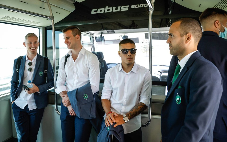 Тимът на Лудогорец пристигна в хърватската столица Загреб за предстоящия